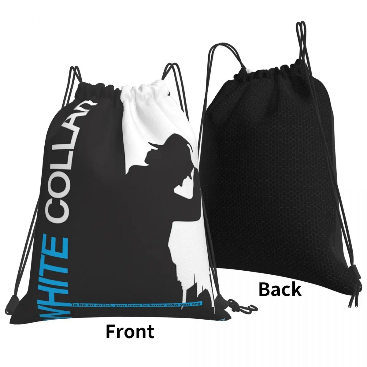 ホワイトカラーバックパック多機能ポータブル巾着バッグスポーツバッグブックバッグ旅行学生のための