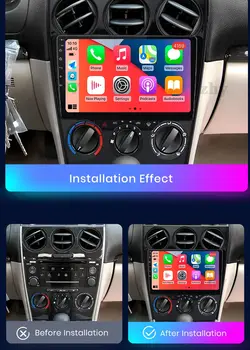 適用於馬自達6(2002-2008)的Android 14多媒體車用播放器,支援導航、GPS、收音機、CarPlay、360度全景影像和RDS功能。 10 最佳銷售 2003年馬自達6 - №5
