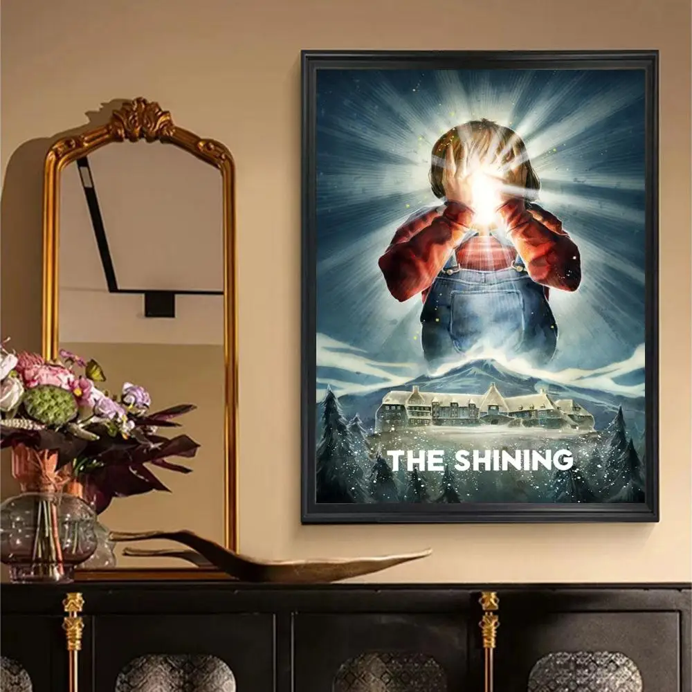 Classic Horror Film The Shining Movie Poster Retro Print Paper Waterproof High Quality Sticker Home Living Room Bar Wall Decor