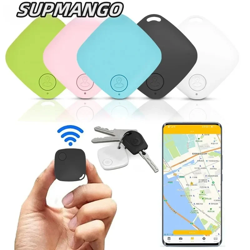 Round Mini Bluetooth 5.0 Anti-Lost Tracker: Smart Locator for Pets, Bags, Wallets