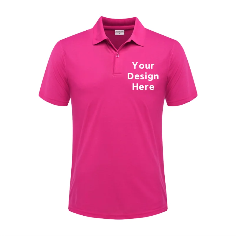 Summer Casual Short-Sleeved Polo Shirts Custom Logo Embroidery Printing Personalized Design Men And Women Tops