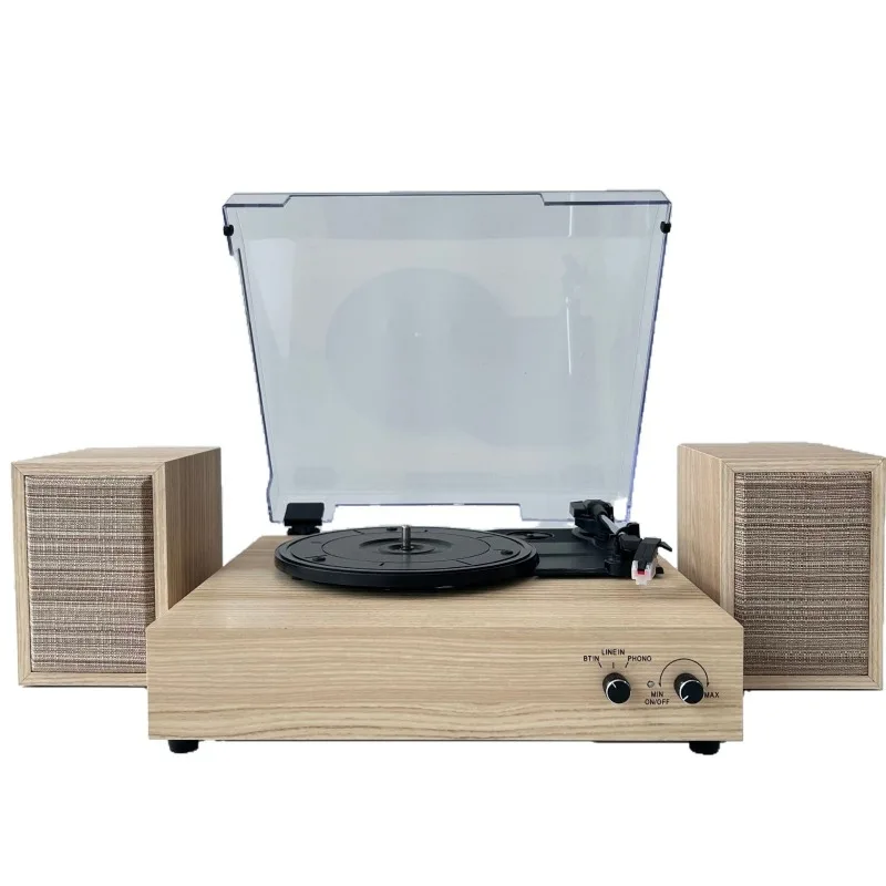 سجل فينيل ريترو، فونوغراف، مكبر صوت بلوتوث، تجويف صوت مستقل، جو غرفة المعيشة، زخرفة