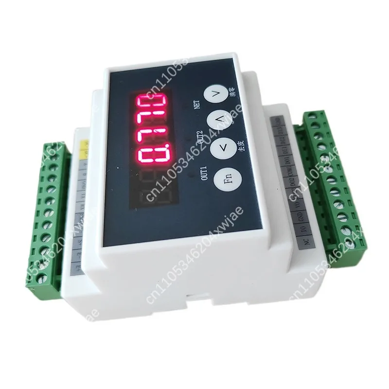 Rail Type Digital Display Weight Transmitter TB3SDG, Load Cell Amplifier with RS485 Modbus for Force Value Display and Control