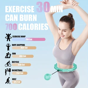 Einstellbare gewichtete Hula -Kreis, Sportfelgen, Gewichtsverlust, intelligente Bewegung, abnehmbar wir, Plus Size, 2 in 1, 21, 24, 27, 30 8 Hauptverkaufs -Fitness -Gerätegewicht - №8