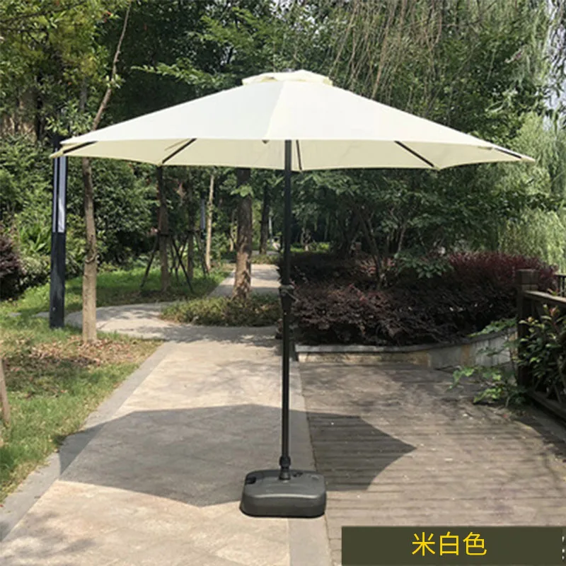 Outdoor sunshade outdoor outdoor courtyard folding balcony table and chairs stall beach umbrella