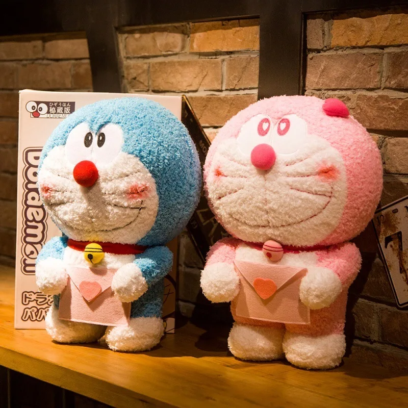 Cute Japanese Doraemon Plush Doll Dingdang Cat Doll Prone Posture Robot Cat Doll Stuffed Sofa Back Cushion Gifts For Children