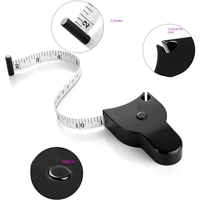 Automatic Telescopic Tape Measure Body Measuring Tape Centimeter Tapes For Body Meter Measure Metric Tapes Sewing Ruler Tools