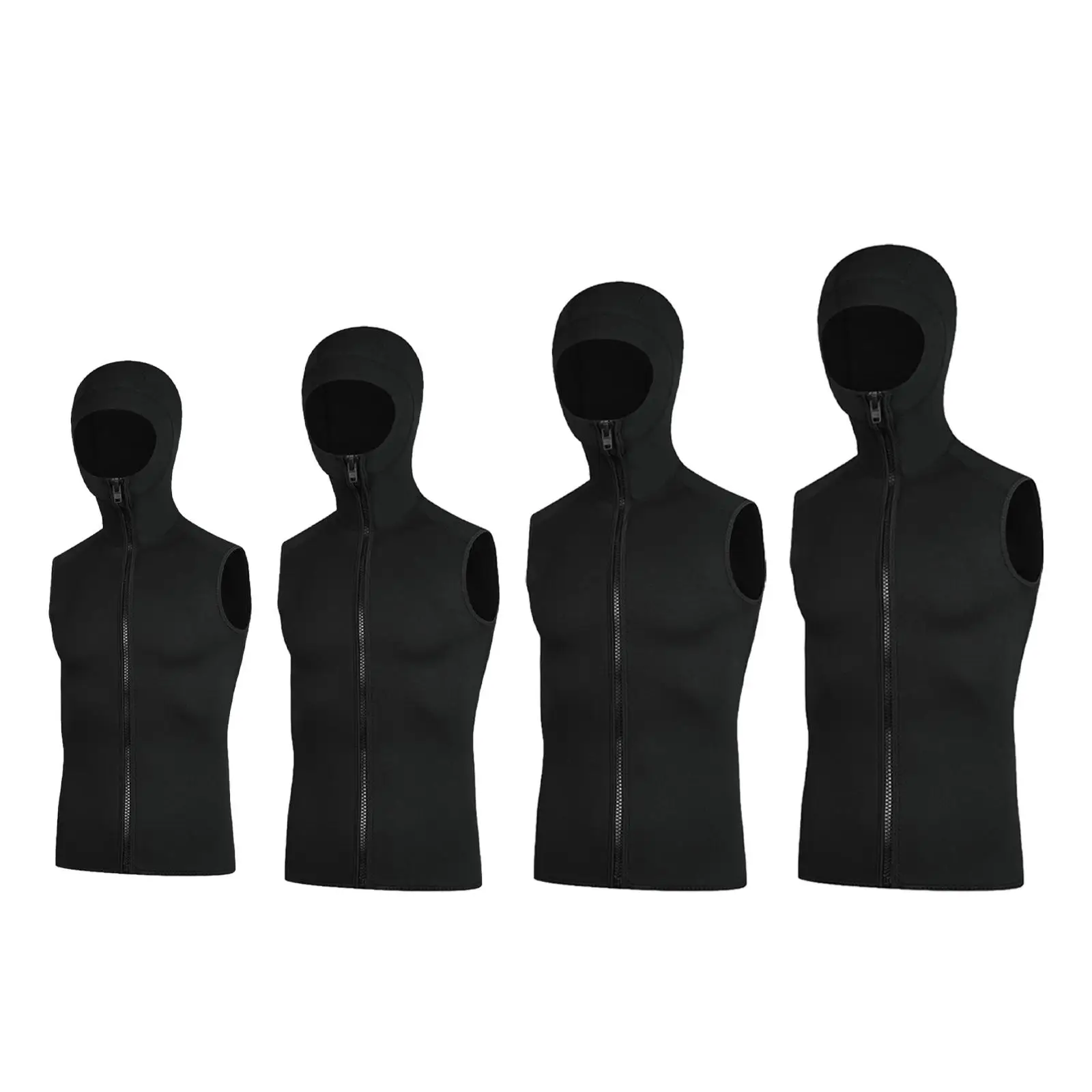 

3mm Wetsuit Hooded Top Thermal Wet Suit for Kayaking Surfing Snorkeling