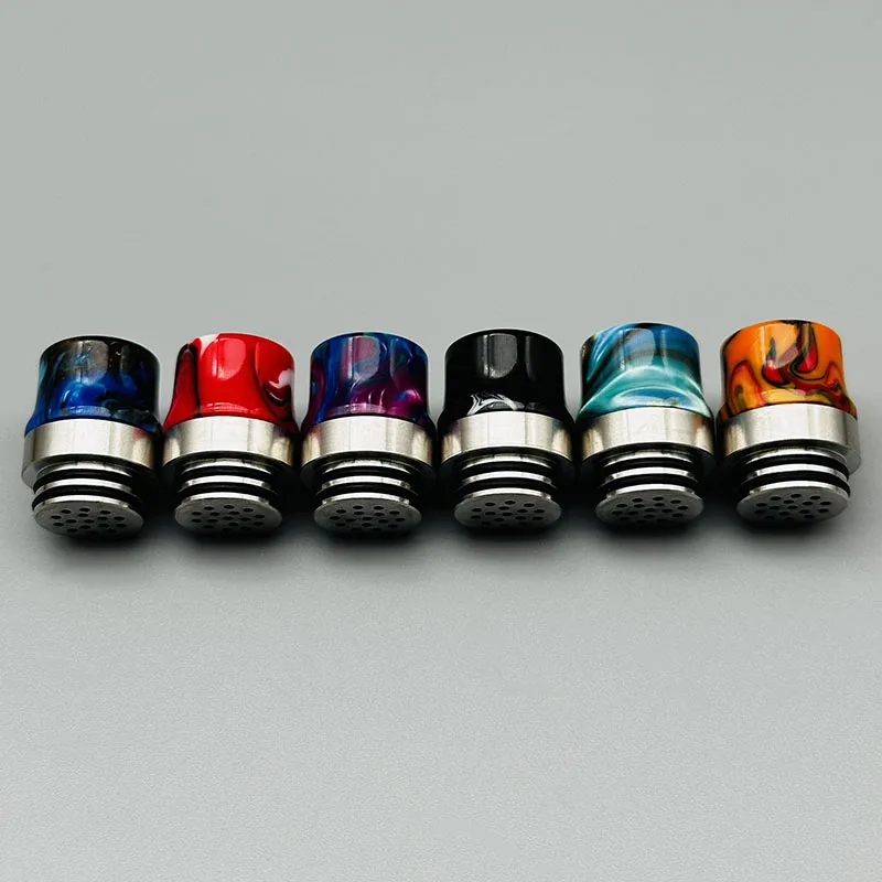 أطراف تنقيط vape 810 من راتينج الفولاذ المقاوم للصدأ مع شاشة مرشح علبة زيت مضاد للانفجار لملحقات Zeus rta Tank Atomizer E-cig #6