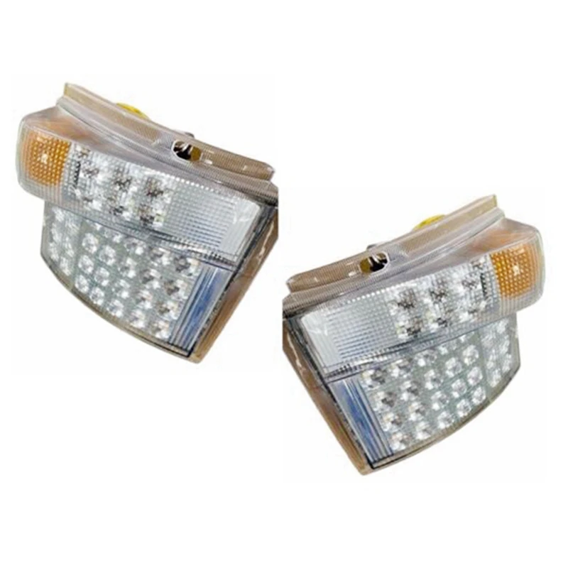 2 PCS Car Truck LED Turn Signal Corner Light Transparent For Scania P420 G440 P410 P310 P380