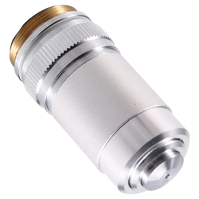 100X Conjugate Distance 195 Achromatic Objectives Biological Microscope Objective Lens