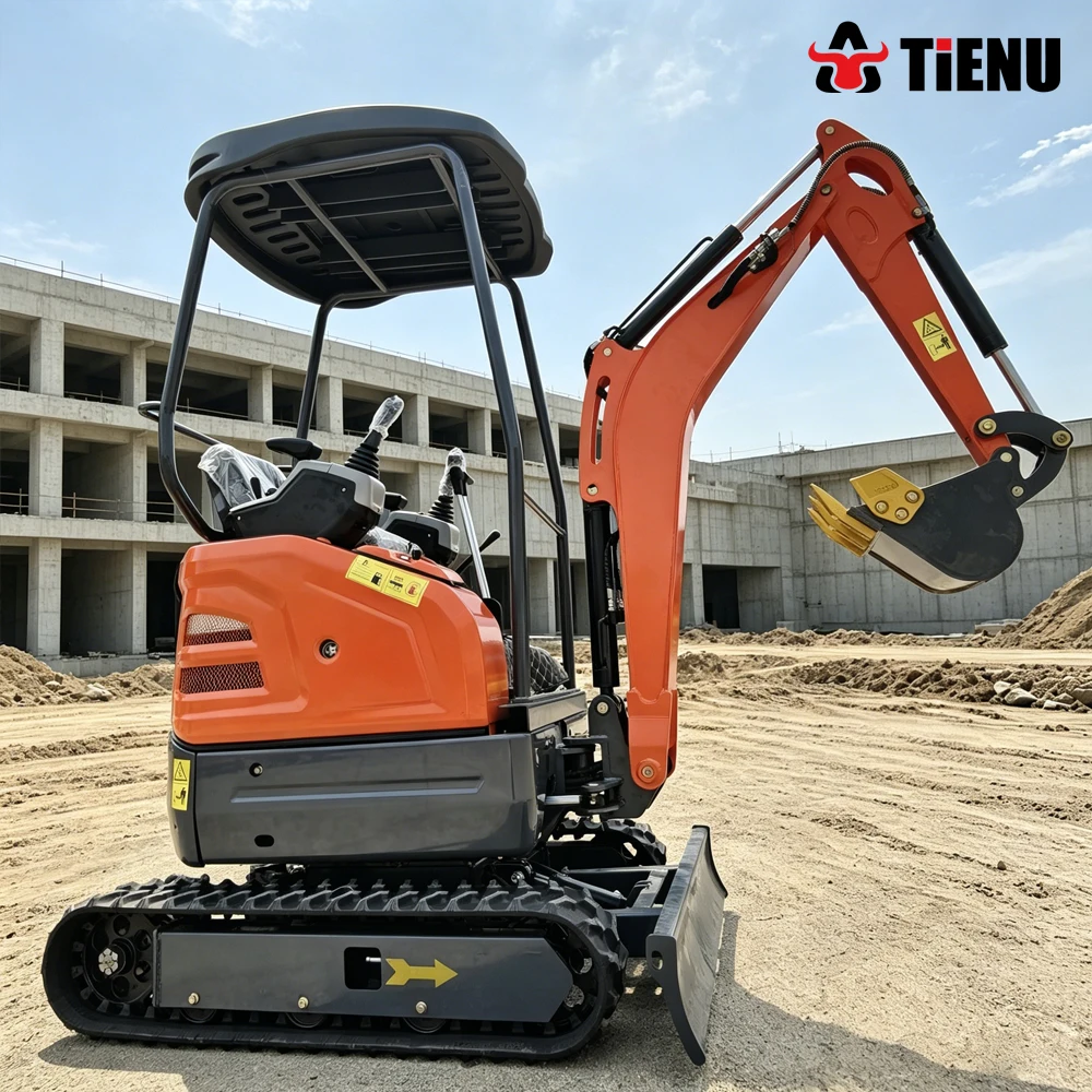Professional Grade Compact Excavator Compact Tracked Backhoe Suitable for Farm Operations In Stock