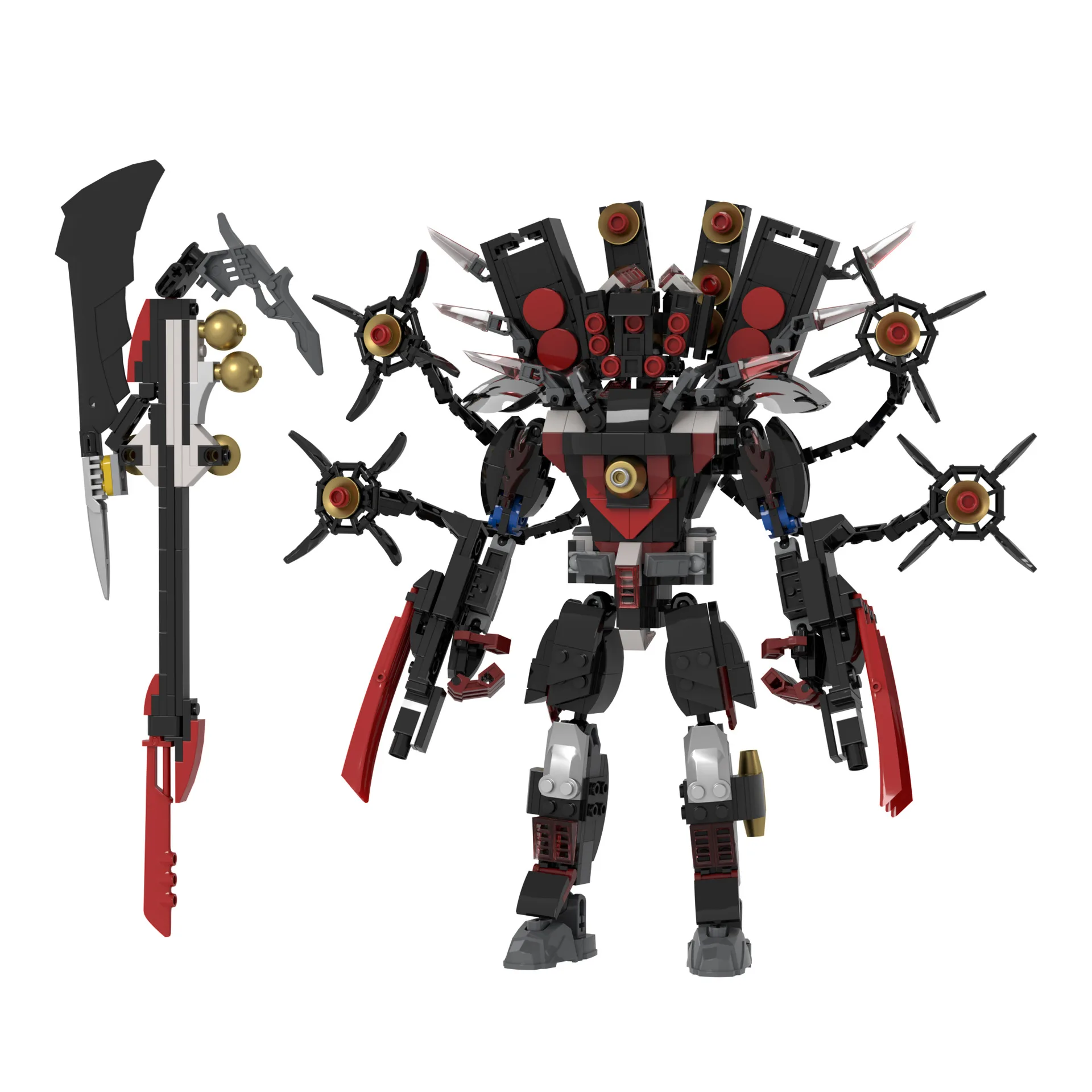 

Новый Mishmash Skibidi Туалет Titan Hell Гитара Sounder Динамик Flame Doomsday Watcher Кукла Модель Игрушки Дети День Рождения Новогодний Подарок