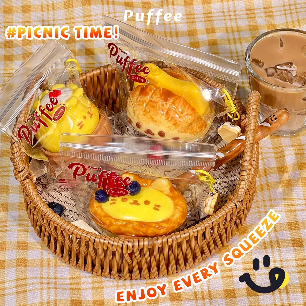 子猫カフェ食品グレードのシリコンスクイーズおもちゃ、手作りタバスクイーズ、クリーミーなソフト粘着性の遅いリバウンドスクイーズおもちゃ、パイナップルパン