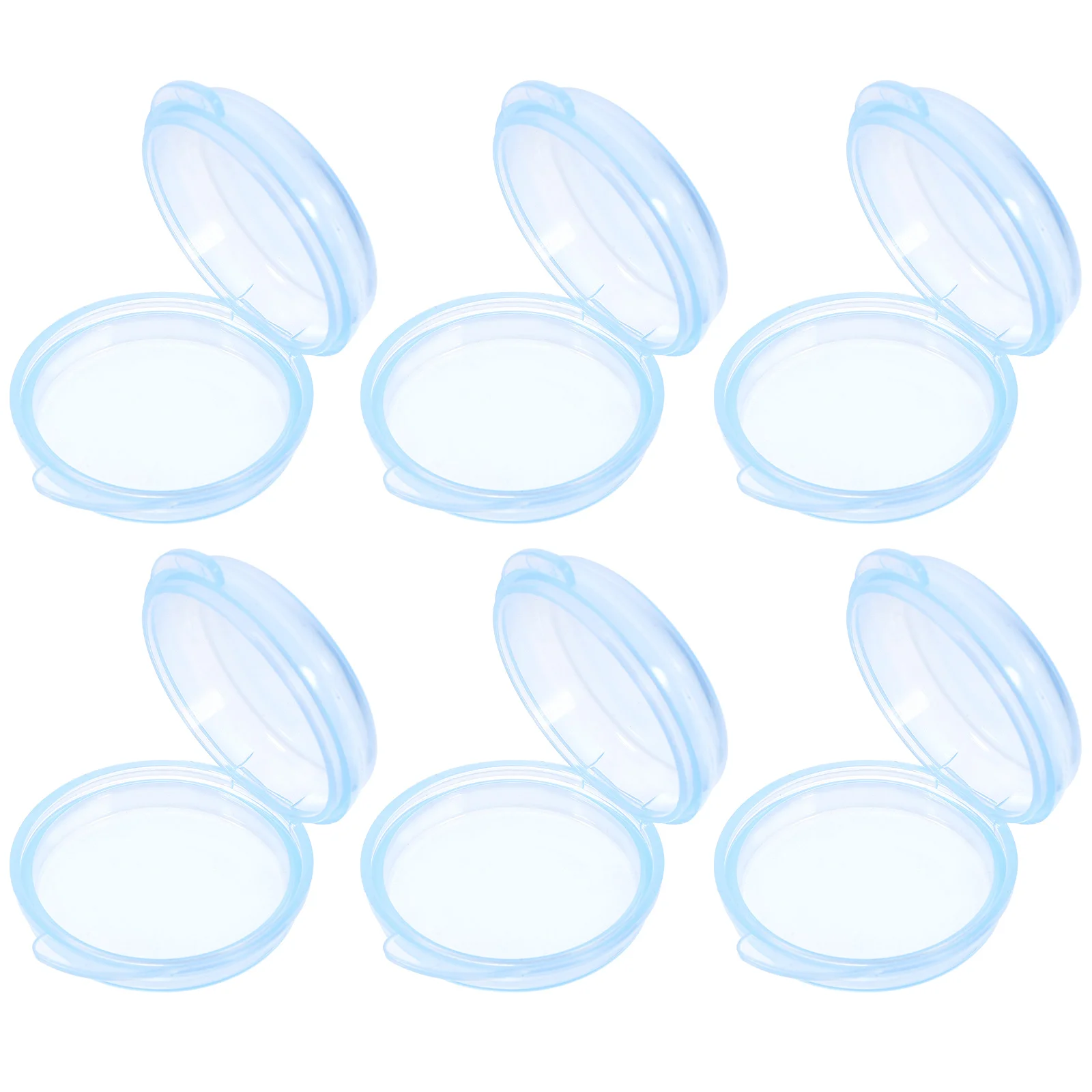 

6 Pcs Pill Storage Box Portable Medicine Case Travel Kit ganizer Round Tight Seal Daily Use Small Plastic Containers