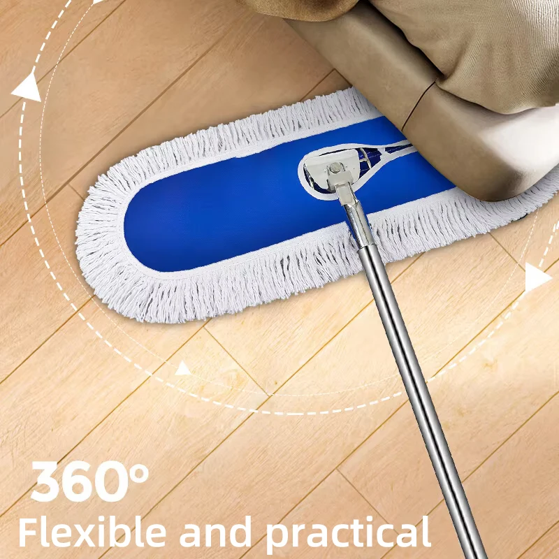 60cm Mopping Mop Flat Mop Large Household Hotel Dust Push Factory Push Mop Replacement Rotating Mopping