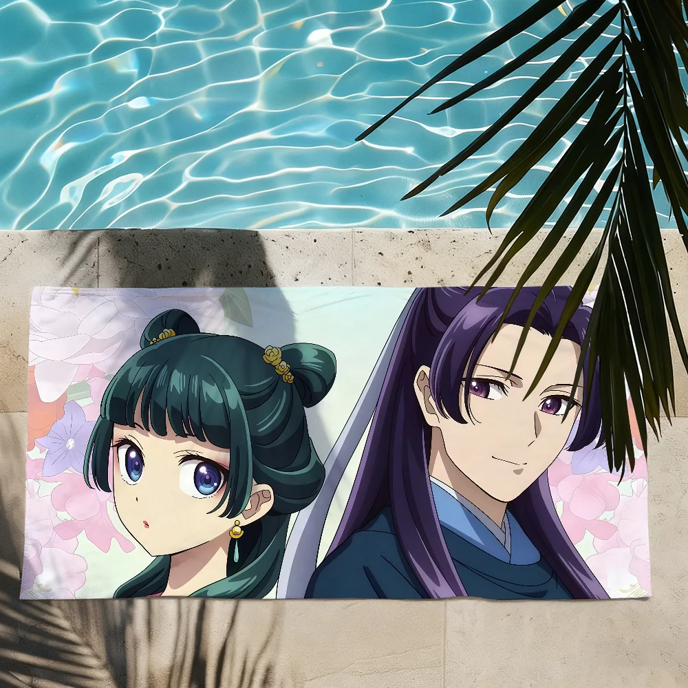 Anime the A-Apothecary D-Diaries Cute Maomao Quick Drying Beach Towels Are Suitable For Swimming Pools Camping Yoga And The Gym