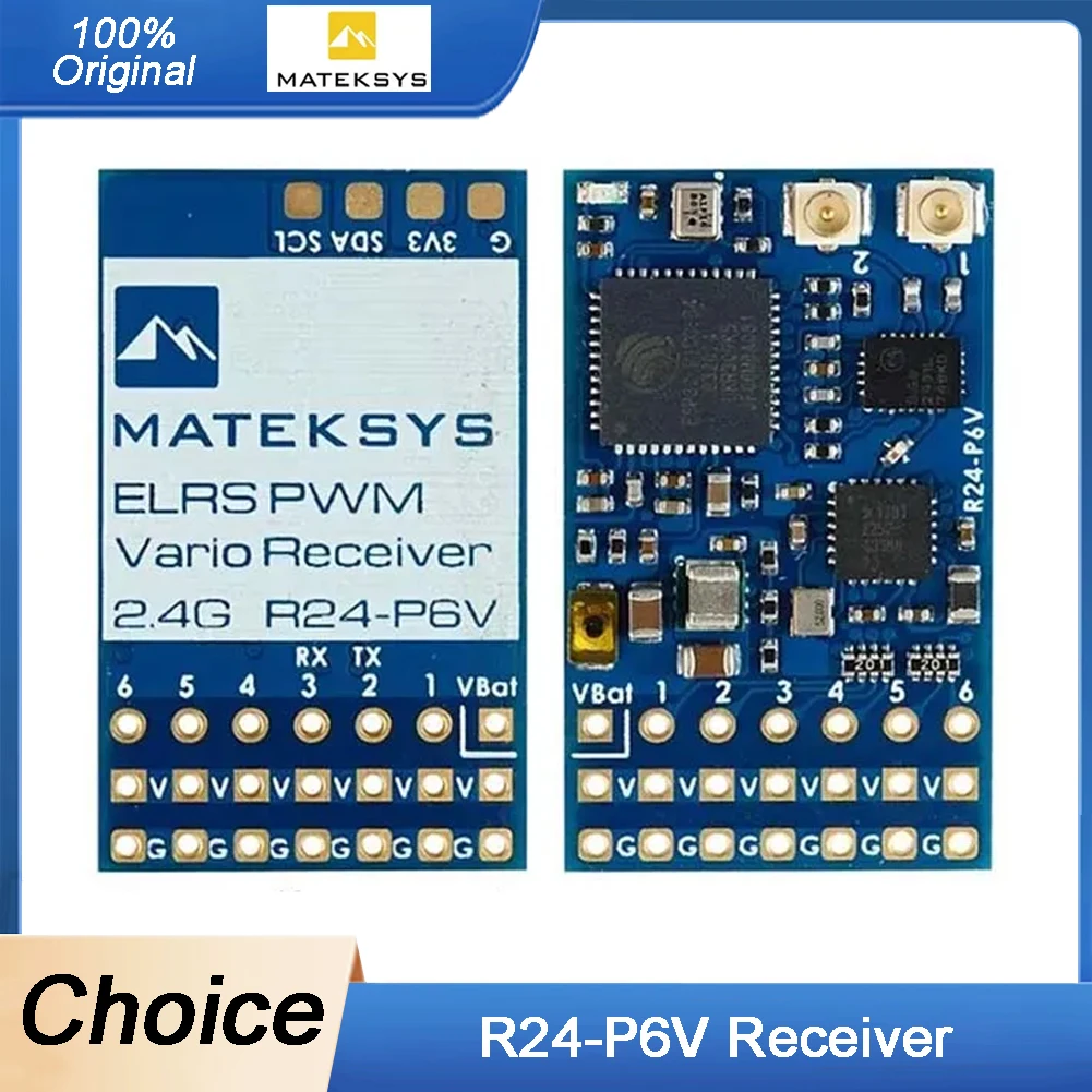 

MATEK MATEKSYS R24-P6V 2.4GHz ISM PWM VARIO Receiver 22.5dbm 180mW Stable for RC FPV Drone ExpressLRS 2.4GHZ