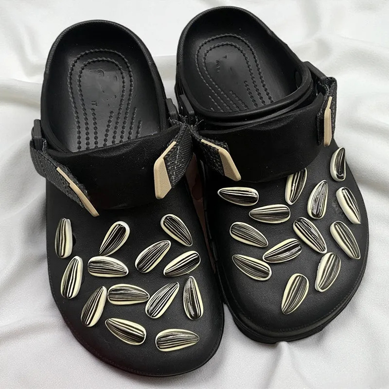 New Shoe Charms Accessories DIY creative melon seeds sunflower seeds Shoes Flower shoes on decoration Detachable accessories