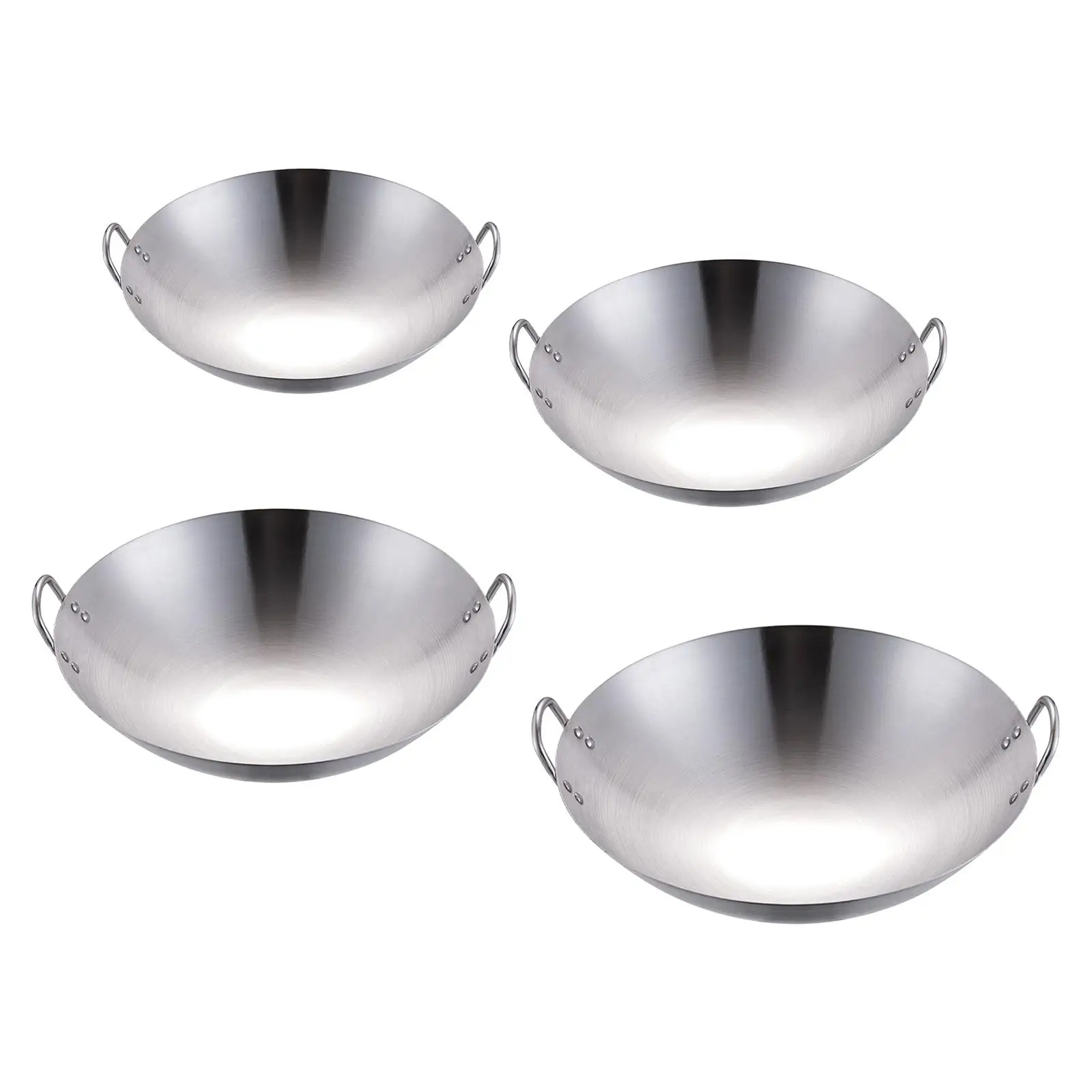 Professional Steel Saute Pan with Double Handles for Versatile Kitchen Use