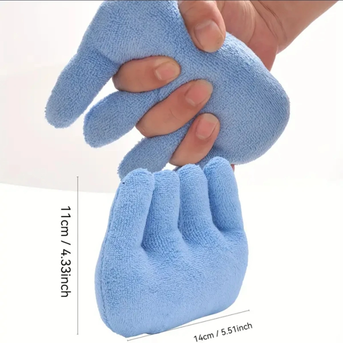 Blue Hand Rehabilitation Grip Cushion with Finger Separators