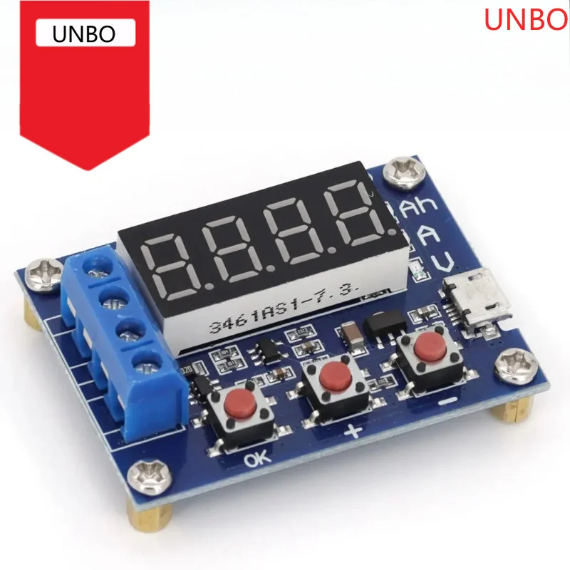 ZB2L3 Battery Tester LED Digital Display 18650 Lithium Battery Power Supply Test Resistance Lead-acid Capacity Discharge Meter