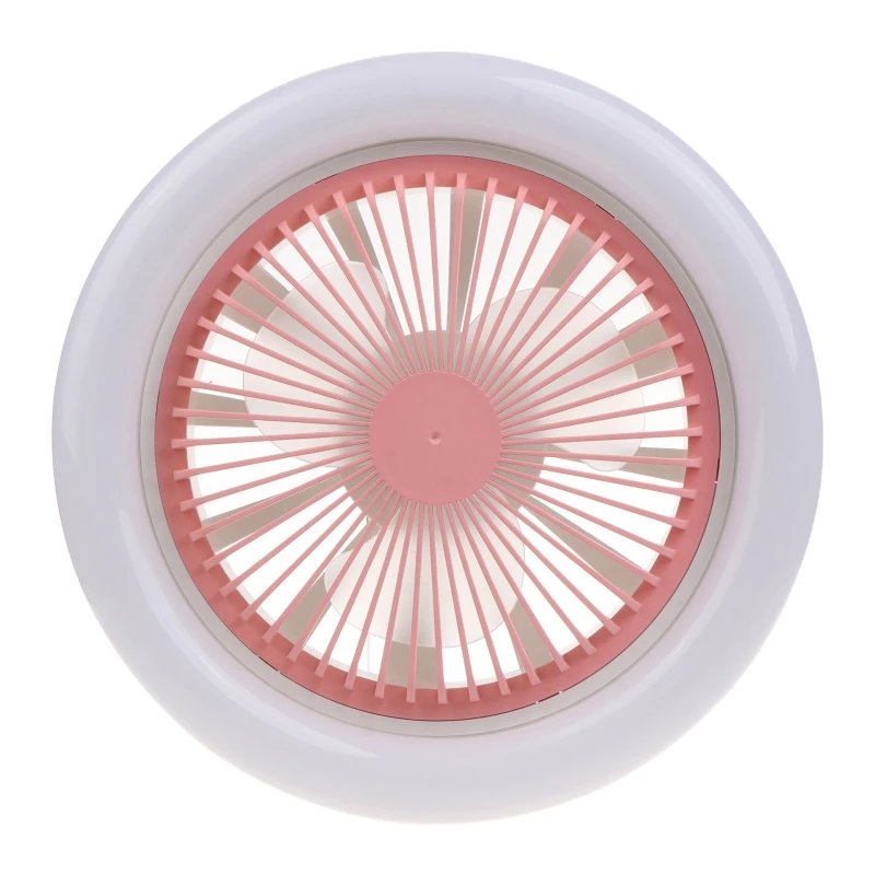 E27 2in1 จับเวลาเพดานพัดลมไฟลดแสง 3 เกียร์ความเร็วลมพัดลมDropshipping