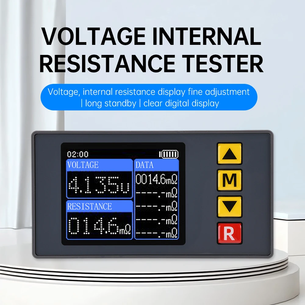 TS457 DC 5V Voltaje Resistencia Interna Tester Detector AC $ Number Hilos Voltímetro Ajustable Analizador Herramienta Con Kelvin Clip