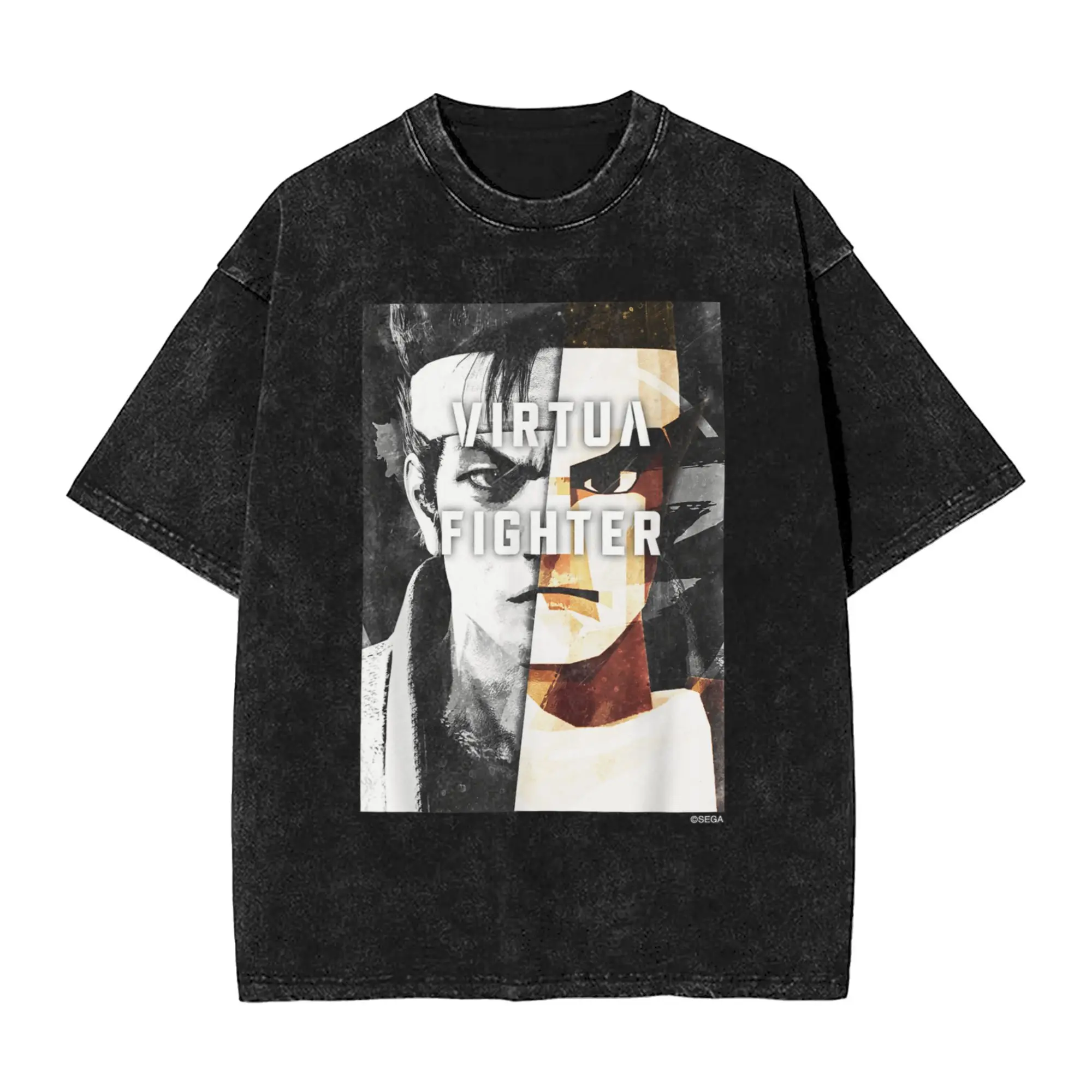 

Virtua Fighter Akira Yuki Washed T Shirt Men Streetwear Casual T Shirts Summer O Neck Novelty Tees Printed Oversize Clothes