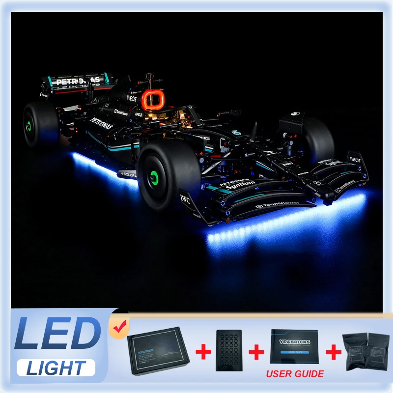 DIY LED Light Kit For LEGO 42171 F1 W14 E Performance Vehicle   (Only LED Light,Without Blocks Model)