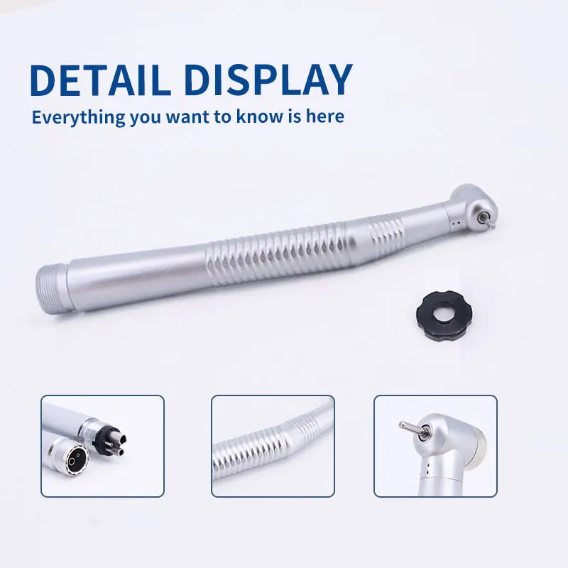 High Speed Dental Handpiece Water Spray Push Button Classical 2 Hole / 4 Hole Dentistry Tool Air Turbine Stainless Steel