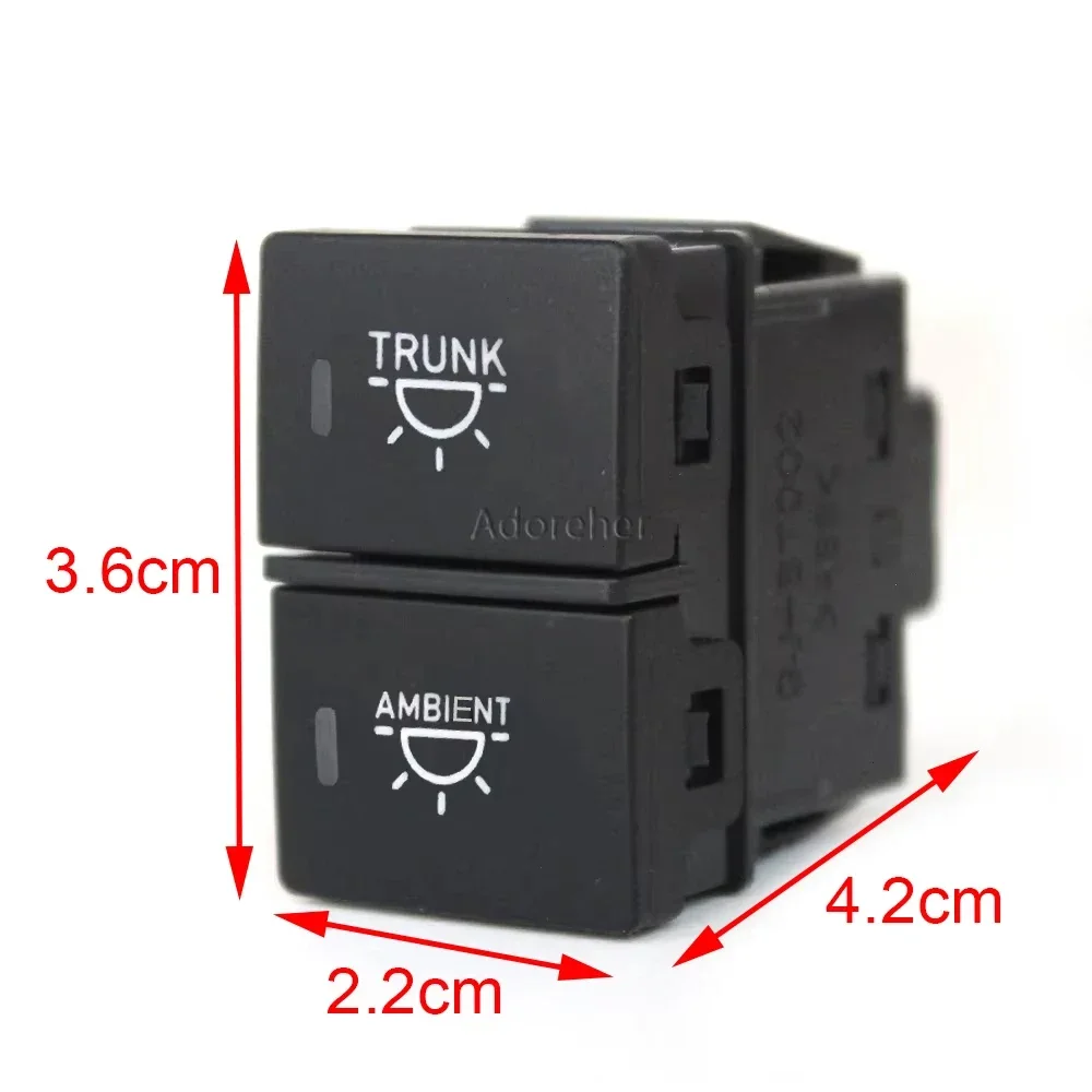 Car LED Light Dual Switch Music Roof Camera Switch Tail Light Button With Wire For CRV URV AVANCIER CITY Accessories