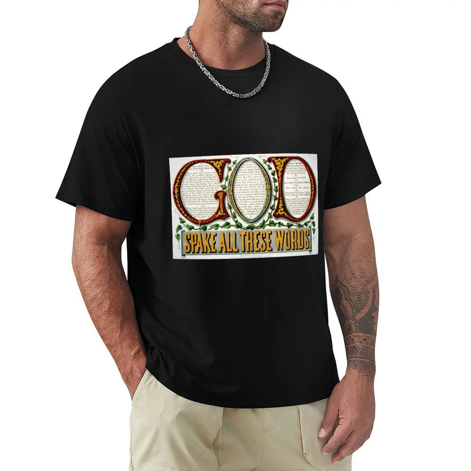 God spake all these words - 1876 T-Shirt Plus Size Comfort Fit Tee