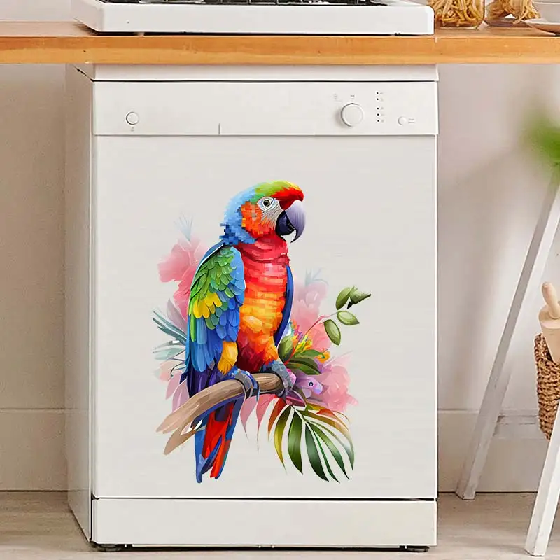 

Beautiful Parrot Animal Wall Sticker Art Mural Living Room Bedroom Cabinet Decoration Home Decor Cute Animal Stickers Decal M758