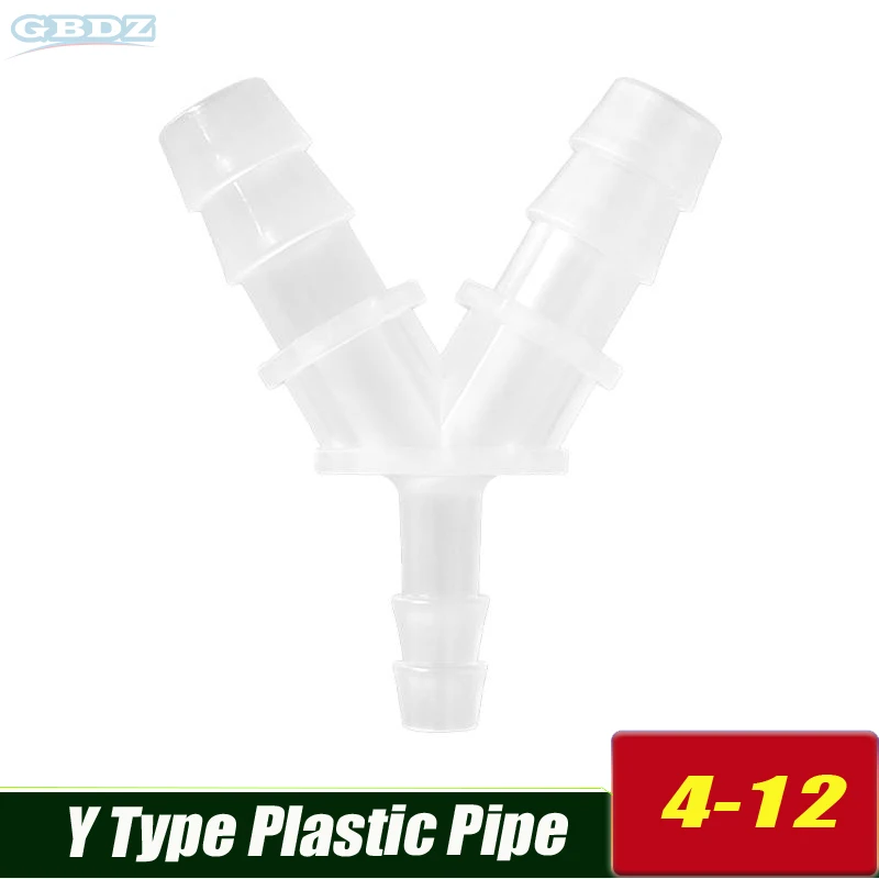 

4mm 5mm 6mm 7mm 8mm 9mm 11mm 12mm Hose Barb Y Type Plastic Connector Pipe Fitting For Aquarium Fish Tank