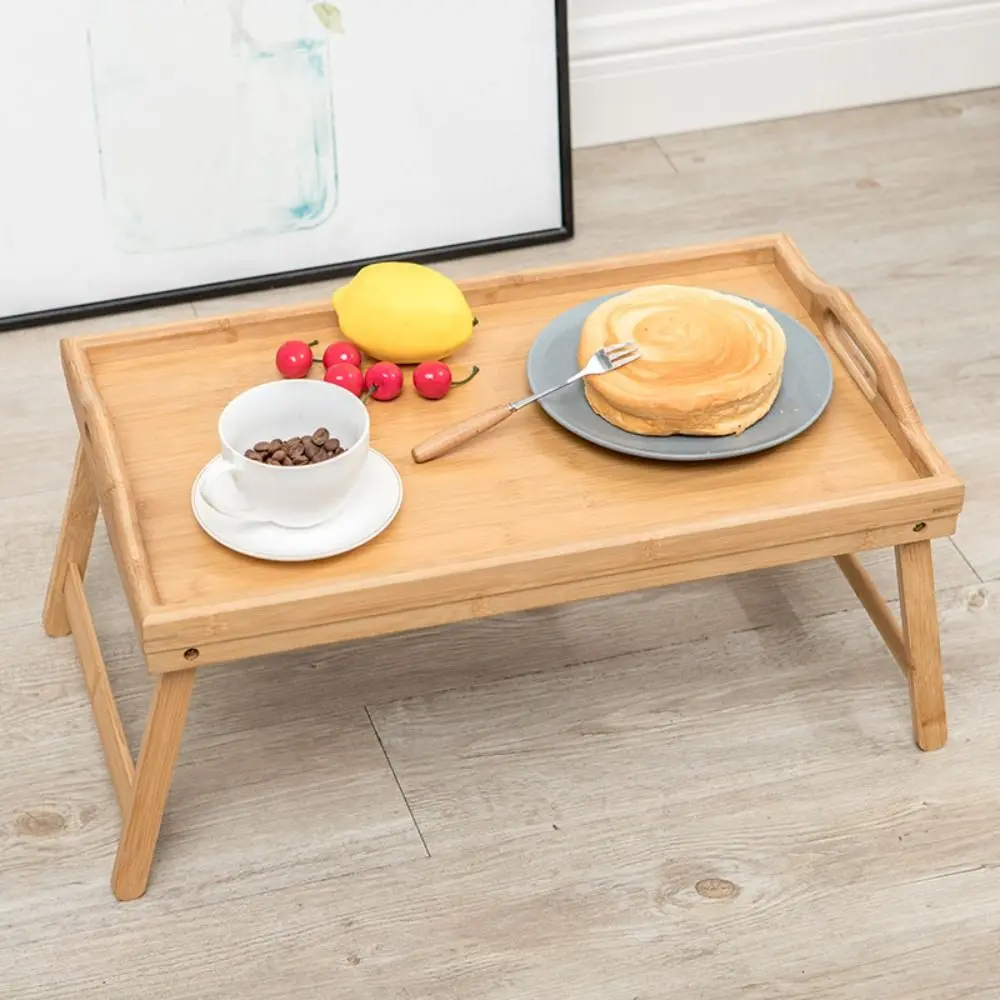 Nieuwe klaptafel Bamboe Mini eettafel Multifunctioneel bed Bureau Woonkamer
