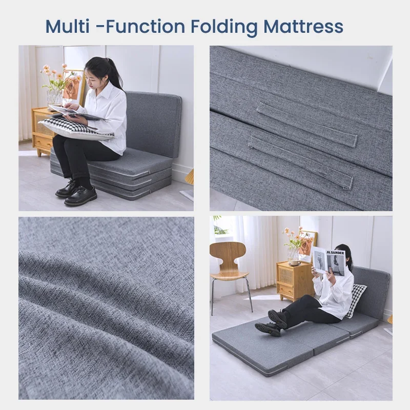 Folding Mattresses Lazy Tatami Yoga Mat Foldable Ease Portable Solid Mattress Office Workers Lunch Break Sleeping Mat Flooring