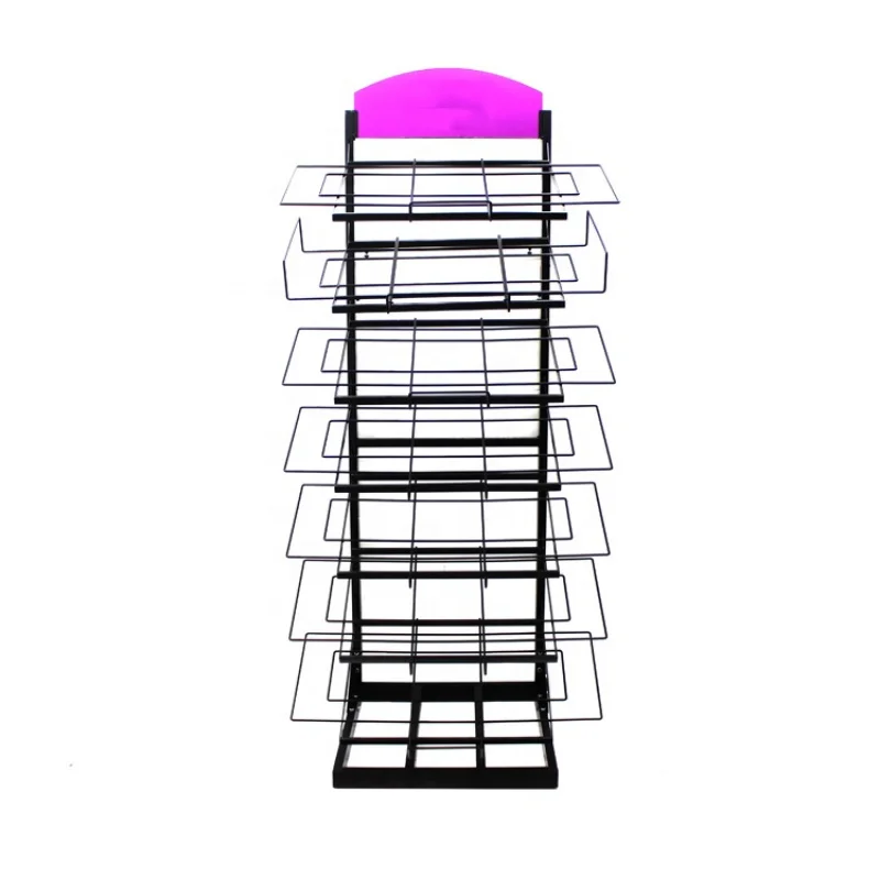 custom.APEX Floor Standing Metal Wire Display Rack Layers Hanging Accessories Product Wire Display Stand