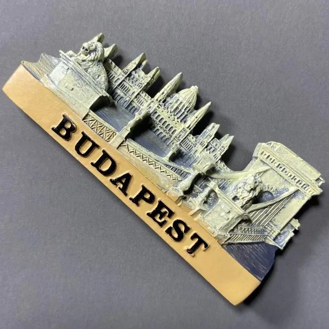 Budapest, Hungary Creative Tourism Commemorative Decorative Crafts 3D Refrigerator Stickers