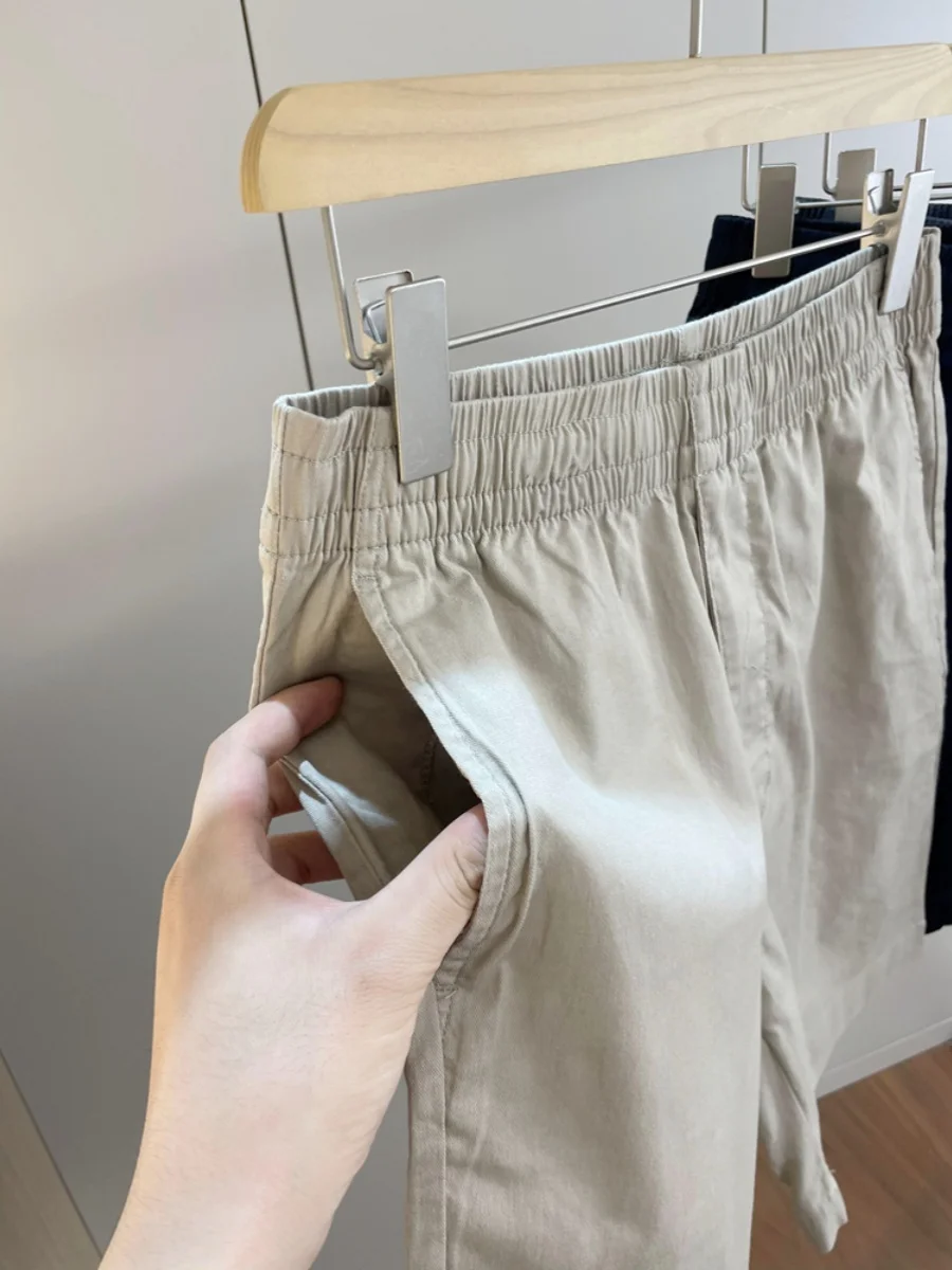 Ultra-Thin Breathable Men's  Color Summer Casual Shorts Five-Point Pants Versatile Comfortable Lightweight Straight Leg