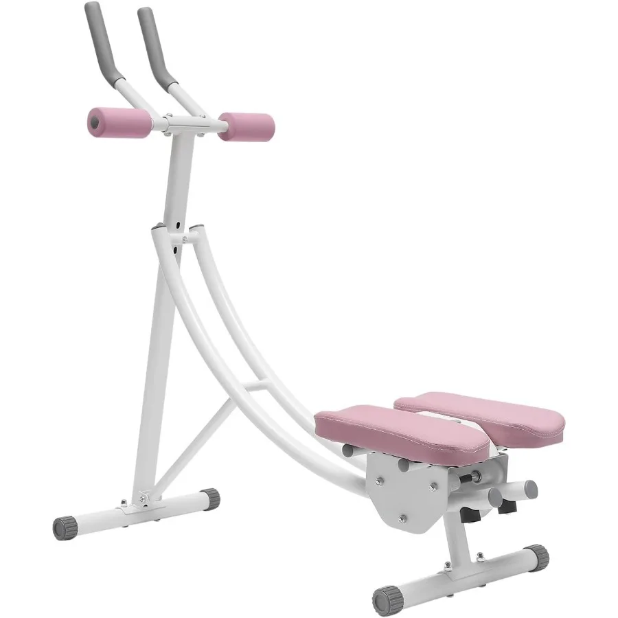 

Ab Machine Ab Trainer Abdominal Workout Machine Waist Cruncher Core Toner Shaper with LED Monitor Ab Swing Height Adjustable Abd