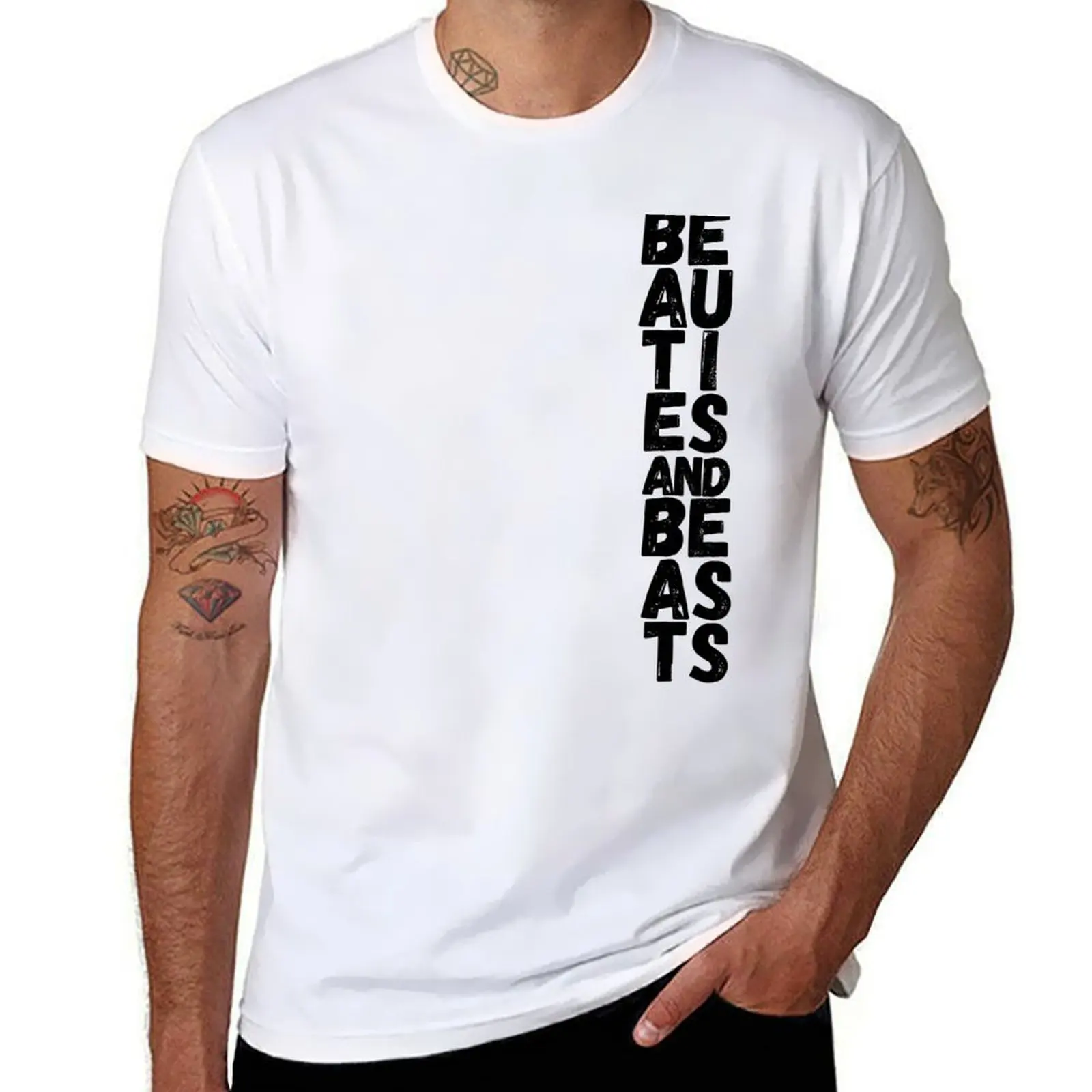 

Beauties Linear T-Shirt t shirt custom print t shirts for man pack cotton t shirt man casual T-shirt