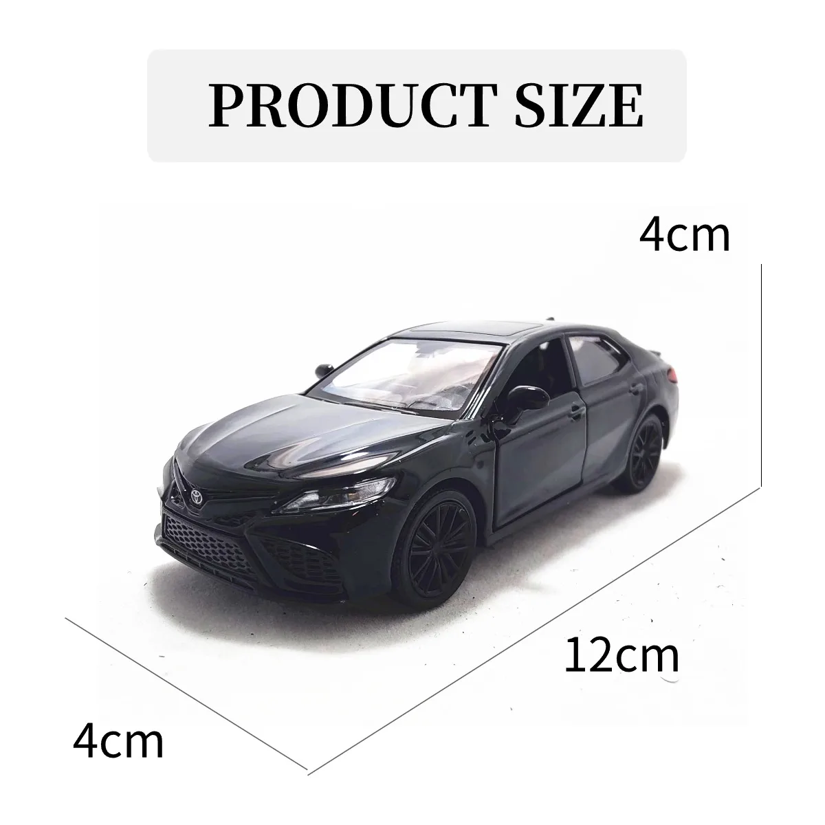 1:36 Toyota Camry Pullback Toy Car Model Mechanic Replica Official Licensed Scale Diecast Miniature Art Xmas Kid Boy Gift