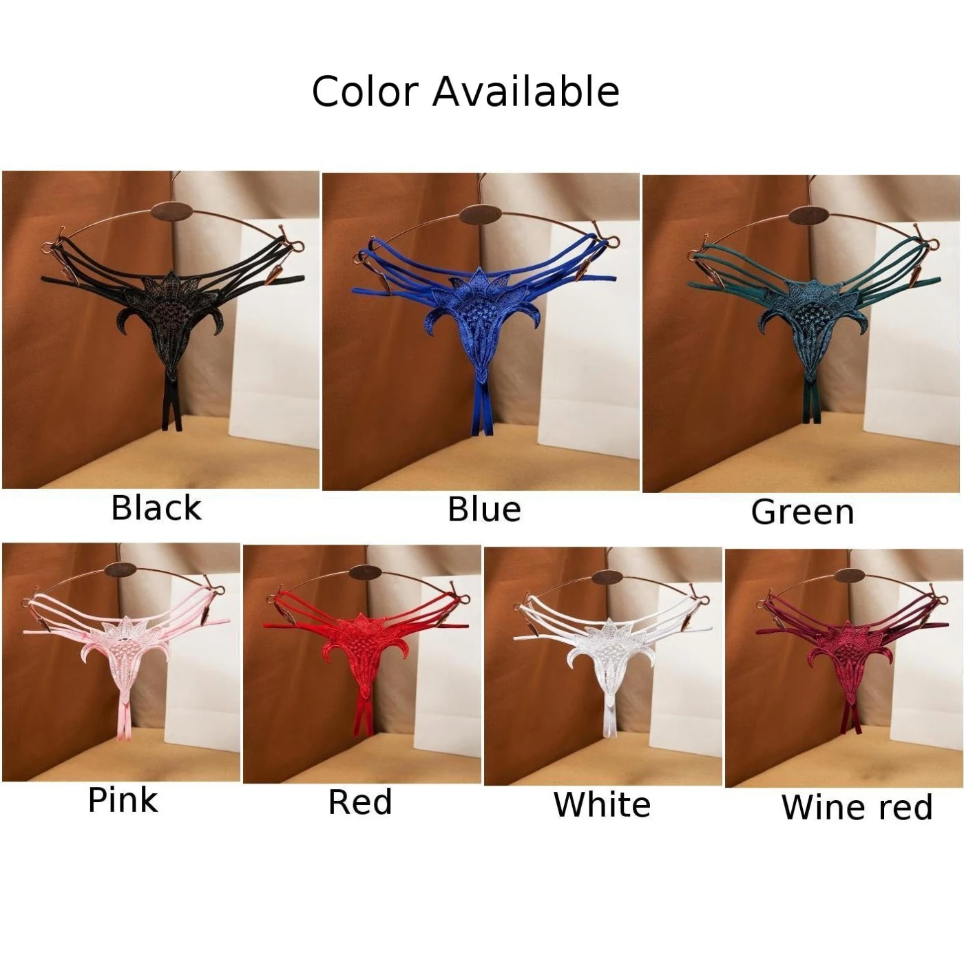 여성용 밴디지 섹시 팬티, 할로우 아웃 비치웨어, 티팬티 G 스트링 팬티, 핑크 속옷, 로우 라이즈 T-백