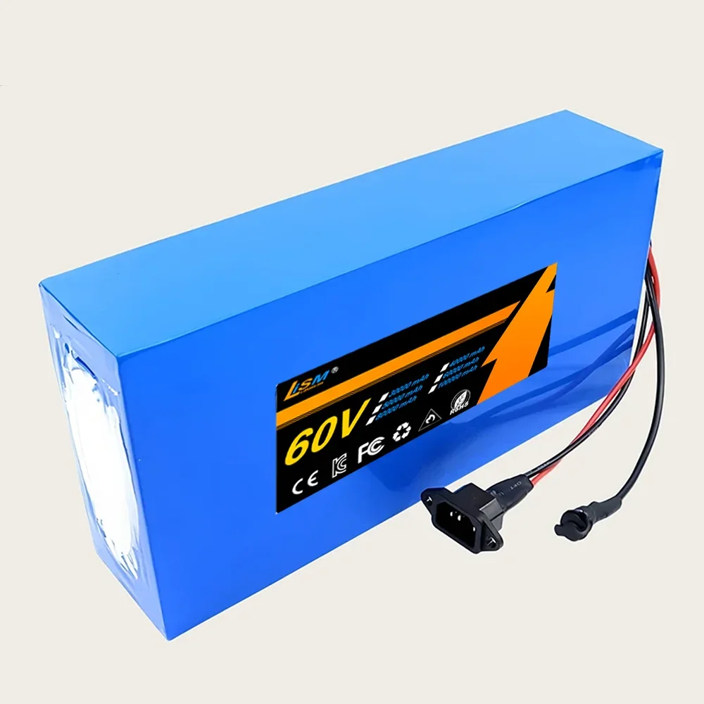 60V 21Ah 16S7P ebike battery 18650 2500W Lithium Battery Pack For 60V Electric bike Electric Scooter+67.2V charger