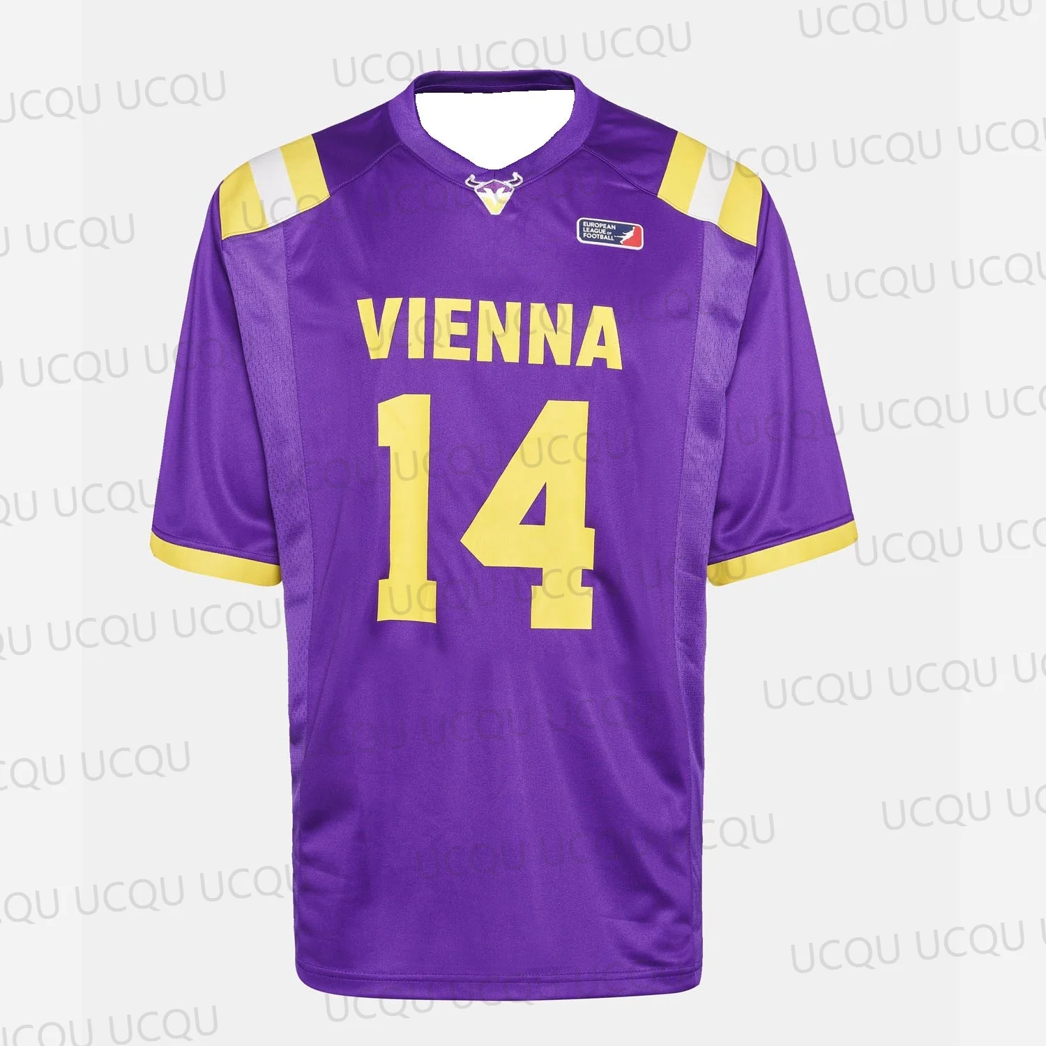 فيينا الفايكنج كرة القدم الأمريكية جيرسي 2025 حجم كامل مريح فضفاض صالح ملابس رياضية الرجال الكبار الشارع الشهير مروحة هدية