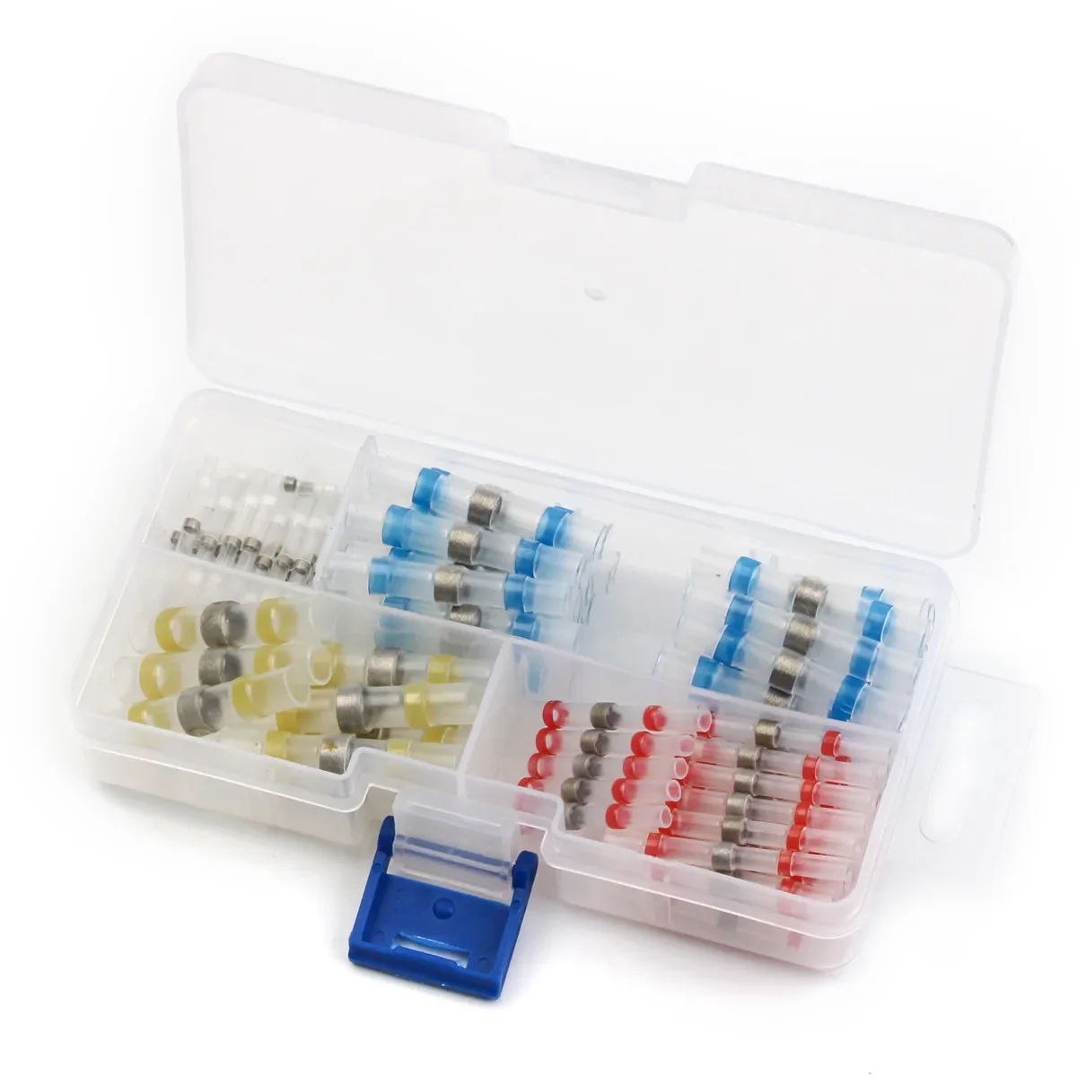 

200Pcs Tube Electrical Wire Insulated Splice Connectors Kit Mixed Heat Shrink Connectors Terminals Solder Sleeve Waterproof