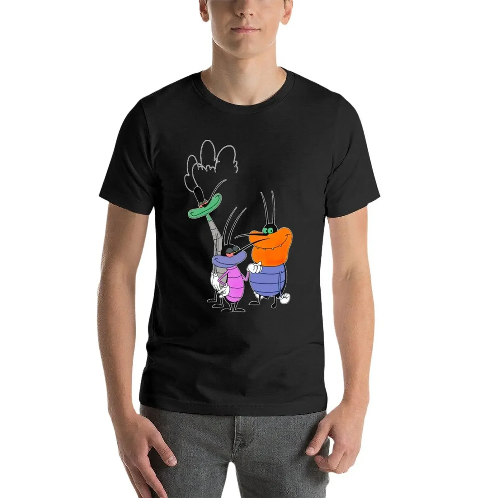 Oggy And The Cockroaches (47) T-Shirt animal prinfor boys graphics Short sleeve tee men