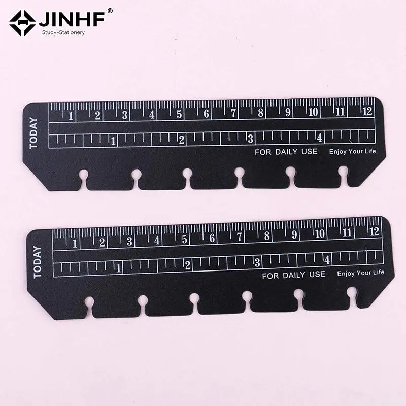 A5/A6/A7 6 Holes Ruler For Binder Planner Notebooks Office School Index Ruler Bookmark Notebooks Accessories