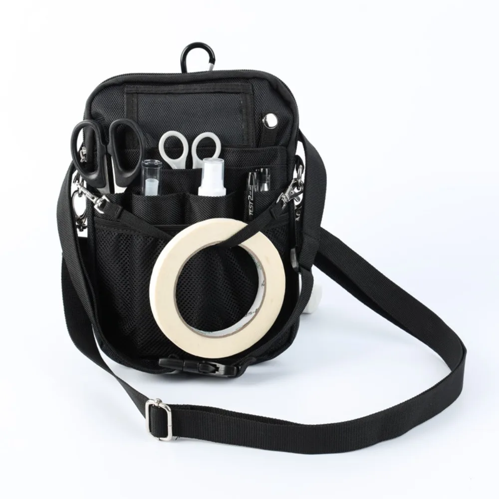 Alça ajustável enfermeira fanny pacote grande capacidade multi bolso enfermeira crossbody saco resistente ao desgaste enfermeira hip saco estudante de enfermagem